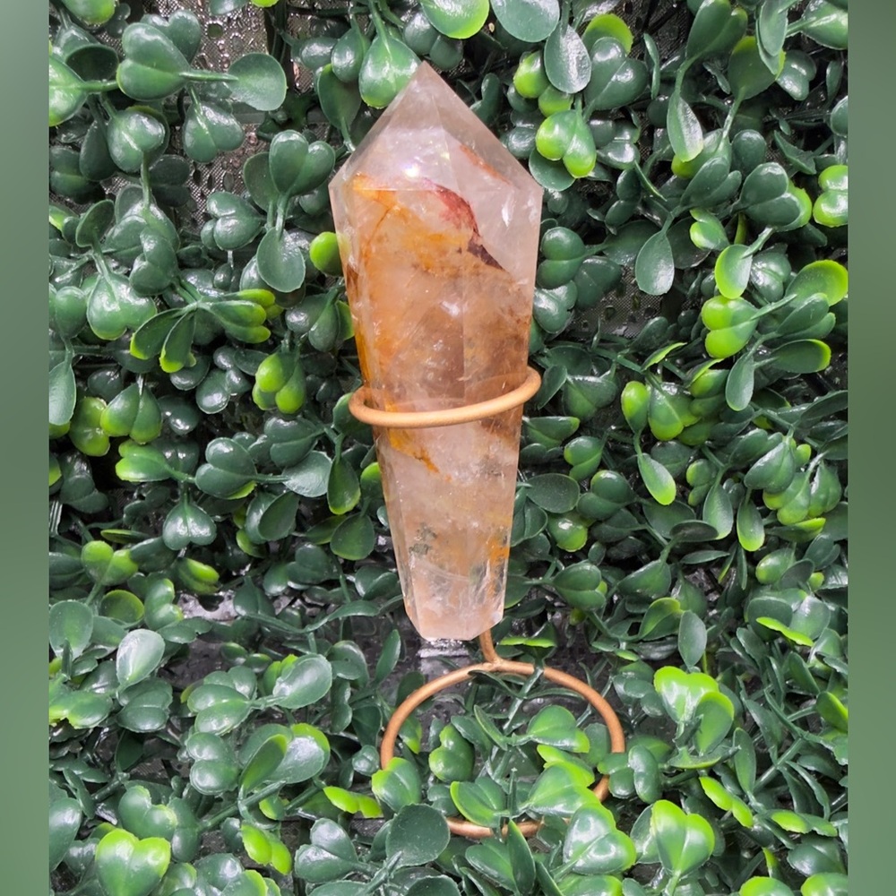 Stunning Golden Healer Wand w/ Stand